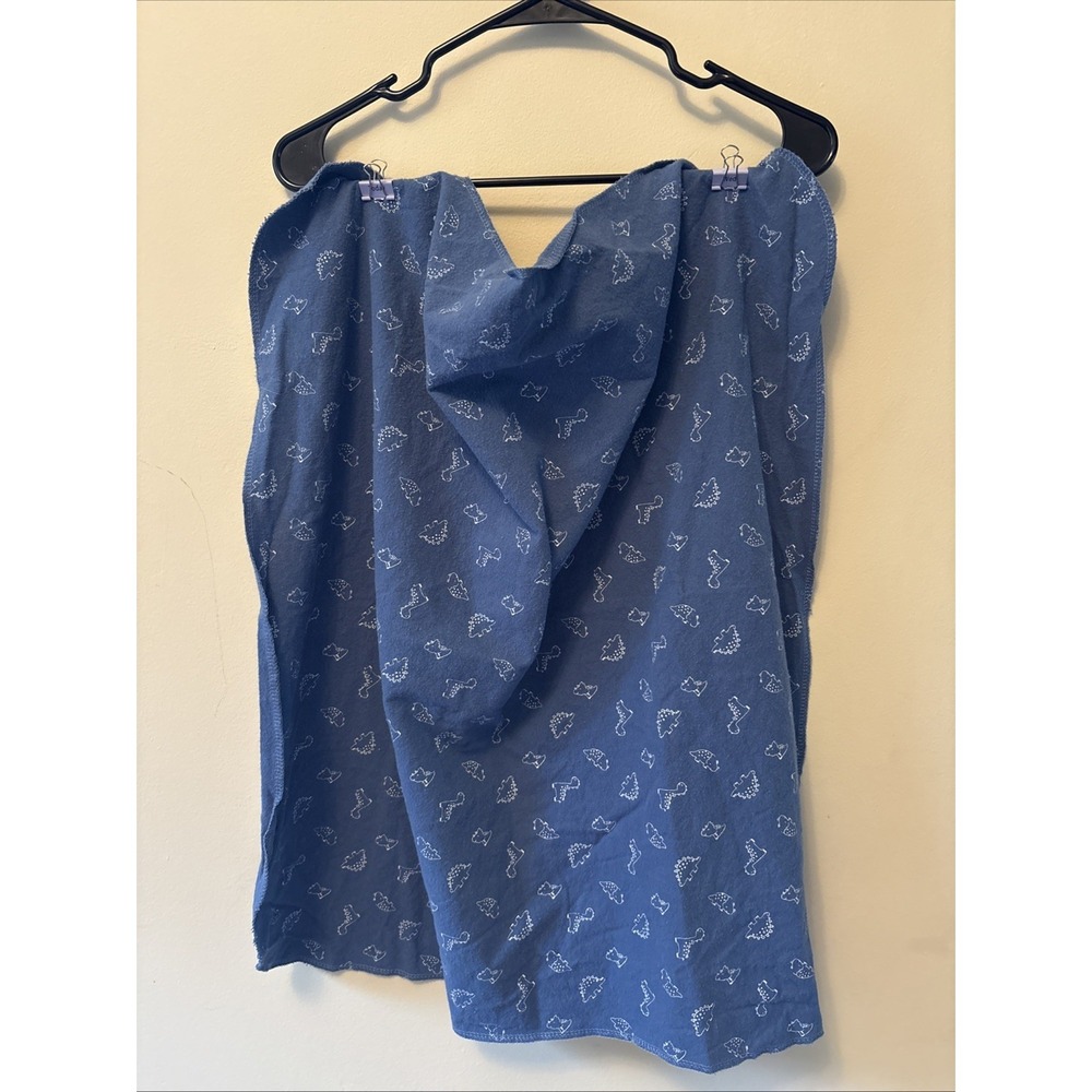 Navy Blue Dinosaur The Peanut Shell Baby Blanket Wrap New Born 100% Cotton